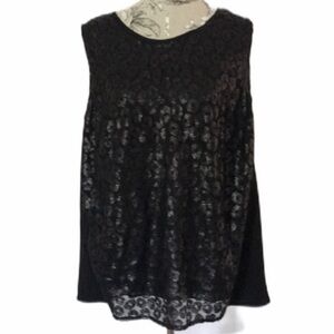 🆕 Covington Blk Sequin Top 2X